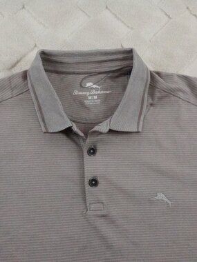 Tommy Bahama Polo Shirt Mens Medium Preppy Casual Golf Stretch